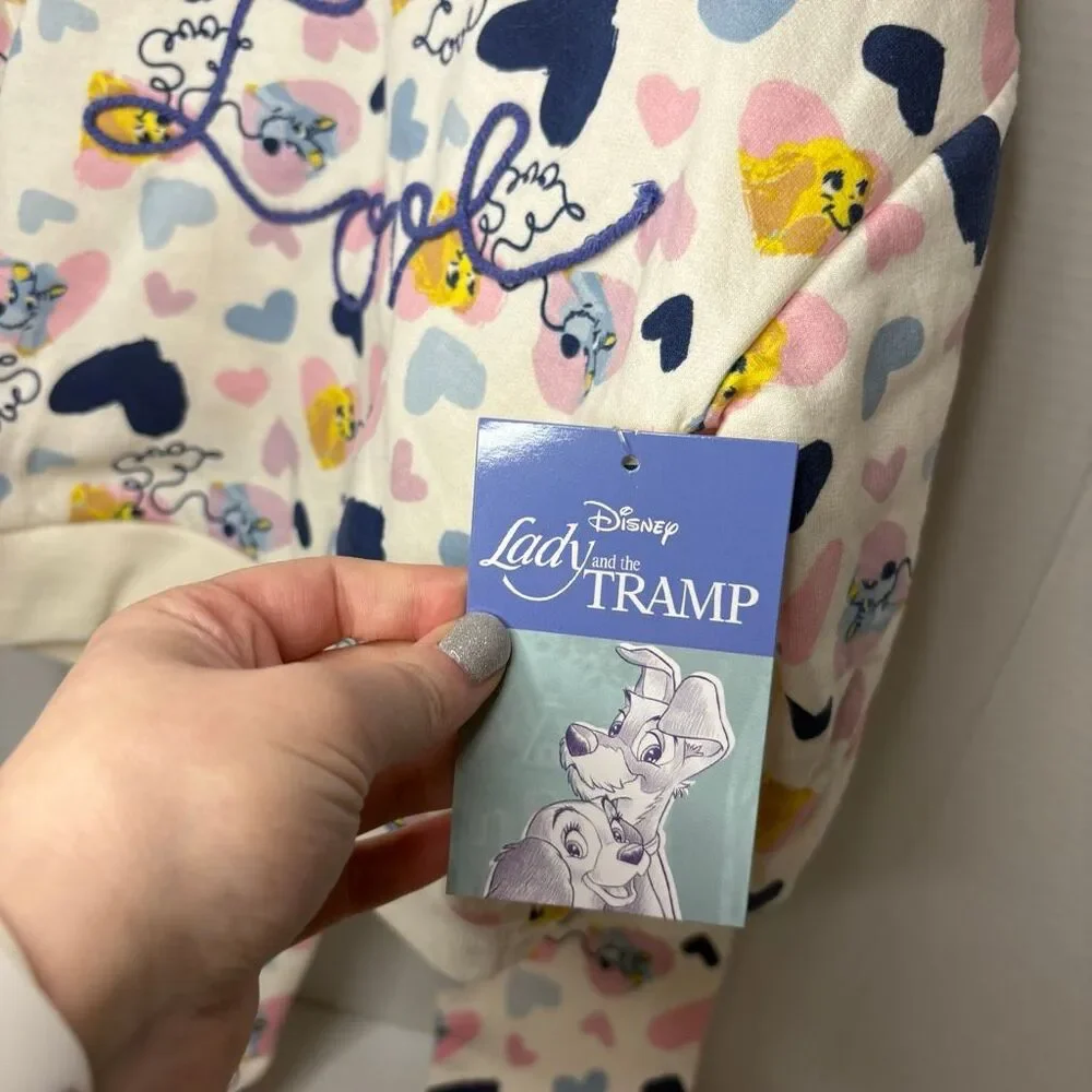 Disney Lady and the Tramp Toddler Girl Sweatshirt Pant Set Love Multicolor 2T